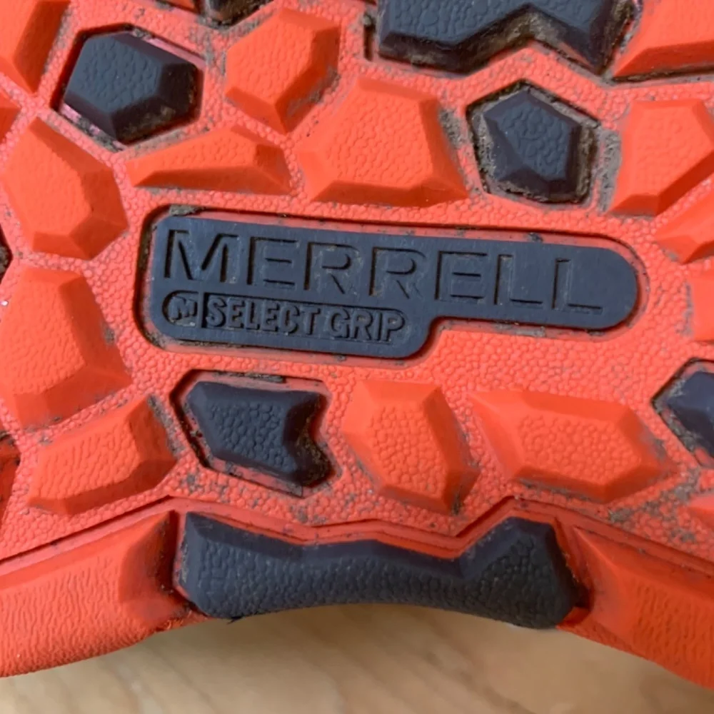Merrell Boys Hydro Rapid Hiking Sandals Size 7 Orange Gray